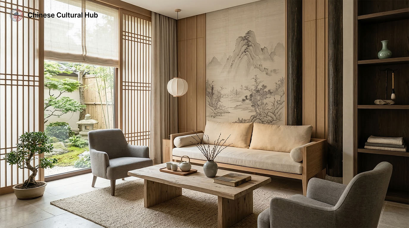 Chinese-Inspired Living Spaces